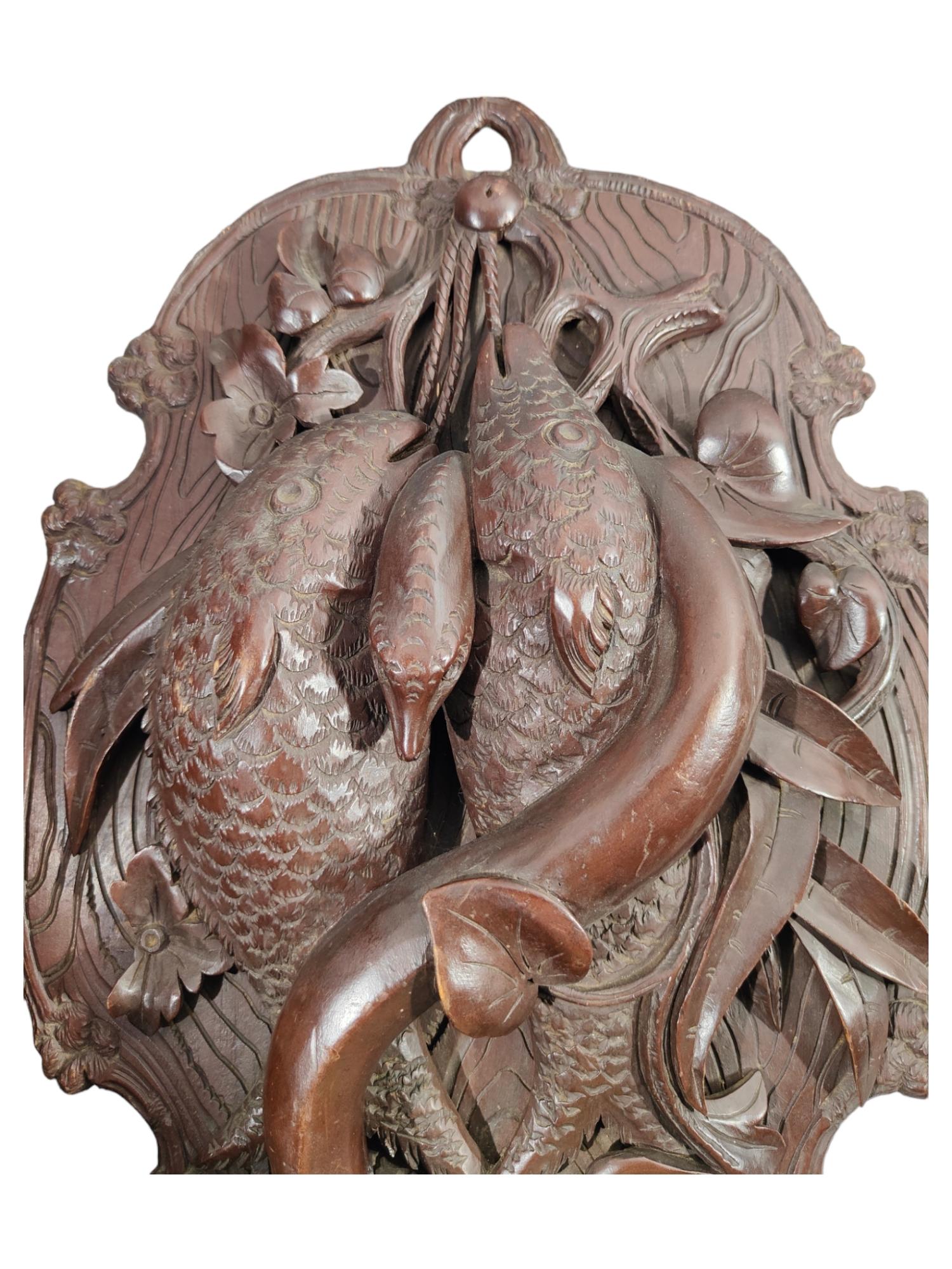 Fishing Trophy Wooden Plaques 19th Century For Sale 6