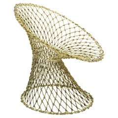Fishnet Chair, by Marcel Wanders, Hand-Knotted Chair, 2001, Green