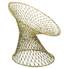 Chaise Fishnet, par Marcel Wanders, chaise nouée à la main, 2001, vert