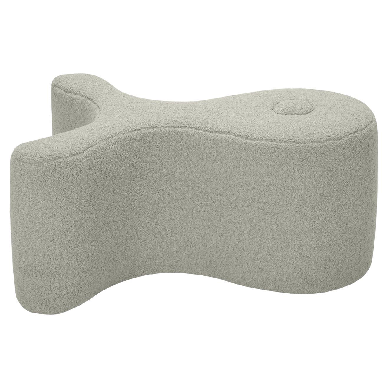 Pouf Fisk gris par Simone Micheli