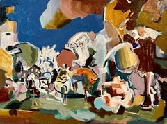 Maison dans un paysage abstrait (Sans titre)