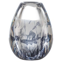 Fiskgraal Vase by Edward Hald for Orrefors, Sweden, 1950s