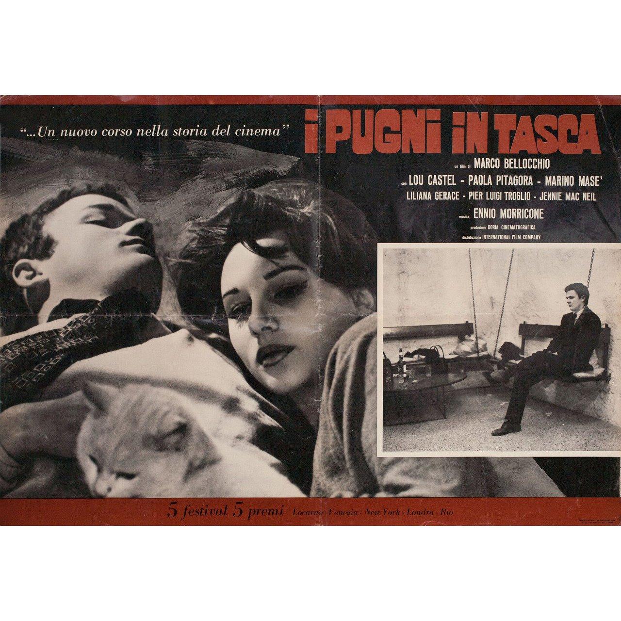 Original 1965 Italian fotobusta poster for the film Fists in the Pocket (I pugni in tasca) directed by Marco Bellocchio with Lou Castel / Paola Pitagora / Marino Mase / Liliana Gerace. Very good-fine condition, folded. Many original posters were