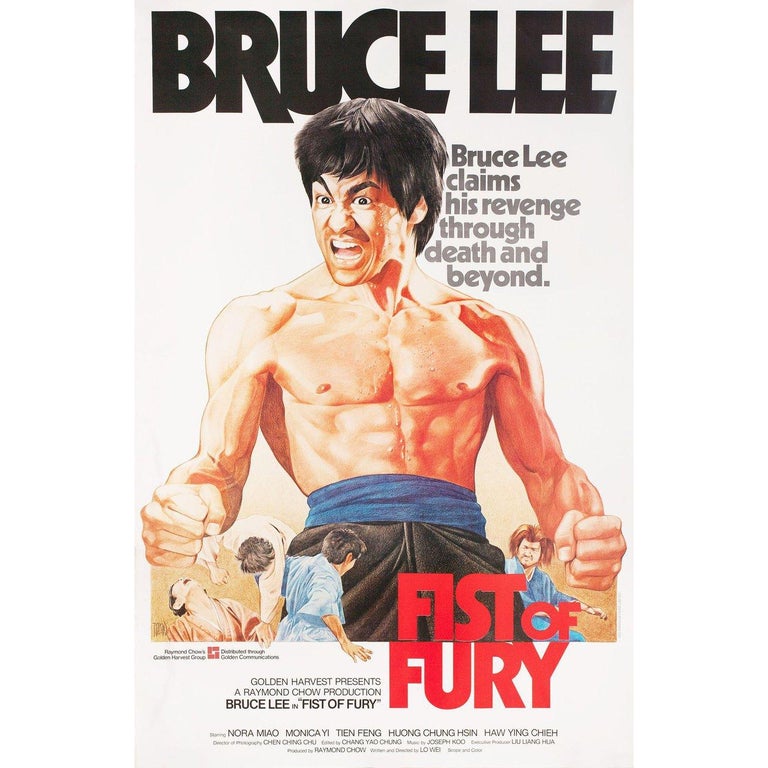 Fists of Fury R1980s Hong Kong B1 Film Poster For Sale at 1stDibs