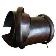 Sculpture en laiton "Fistule" d'Elie Hirsch