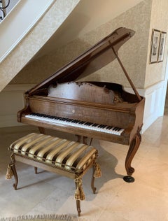Fit for a King Steinway Louis XV Grand Piano in Beautiful Circassian Walnut
