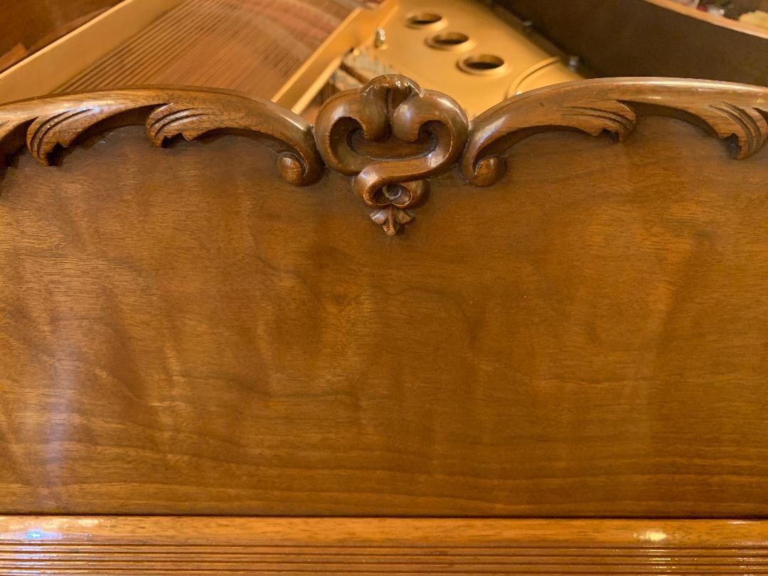 Fit for a King Steinway Louis XV Grand Piano in Beautiful Circassian Walnut In Good Condition In Tustin, CA