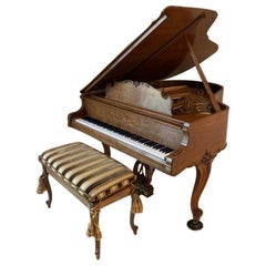 Fit for a King Steinway Louis XV Grand Piano in Beautiful Circassian Walnut