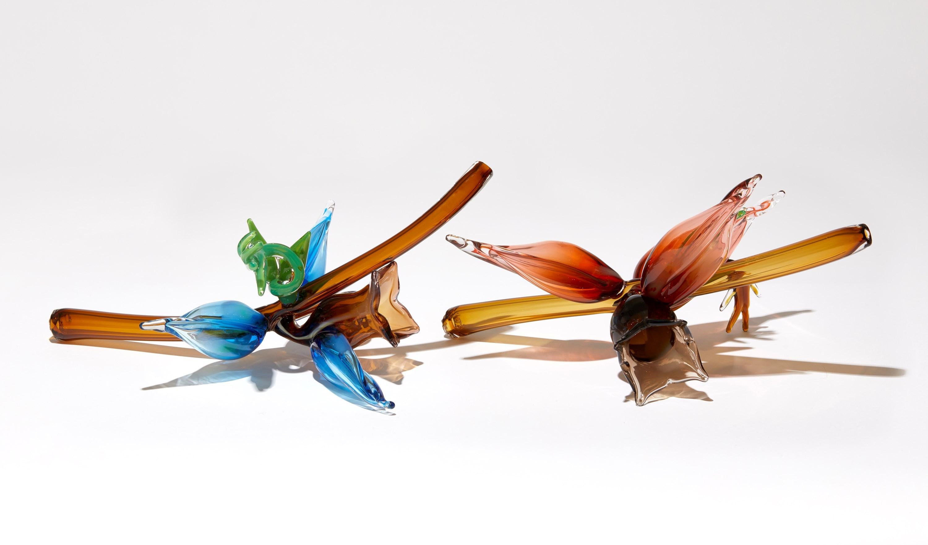 Fitchia Manga, botanical & floral handmade glass sculpture by Michèle Oberdieck 6