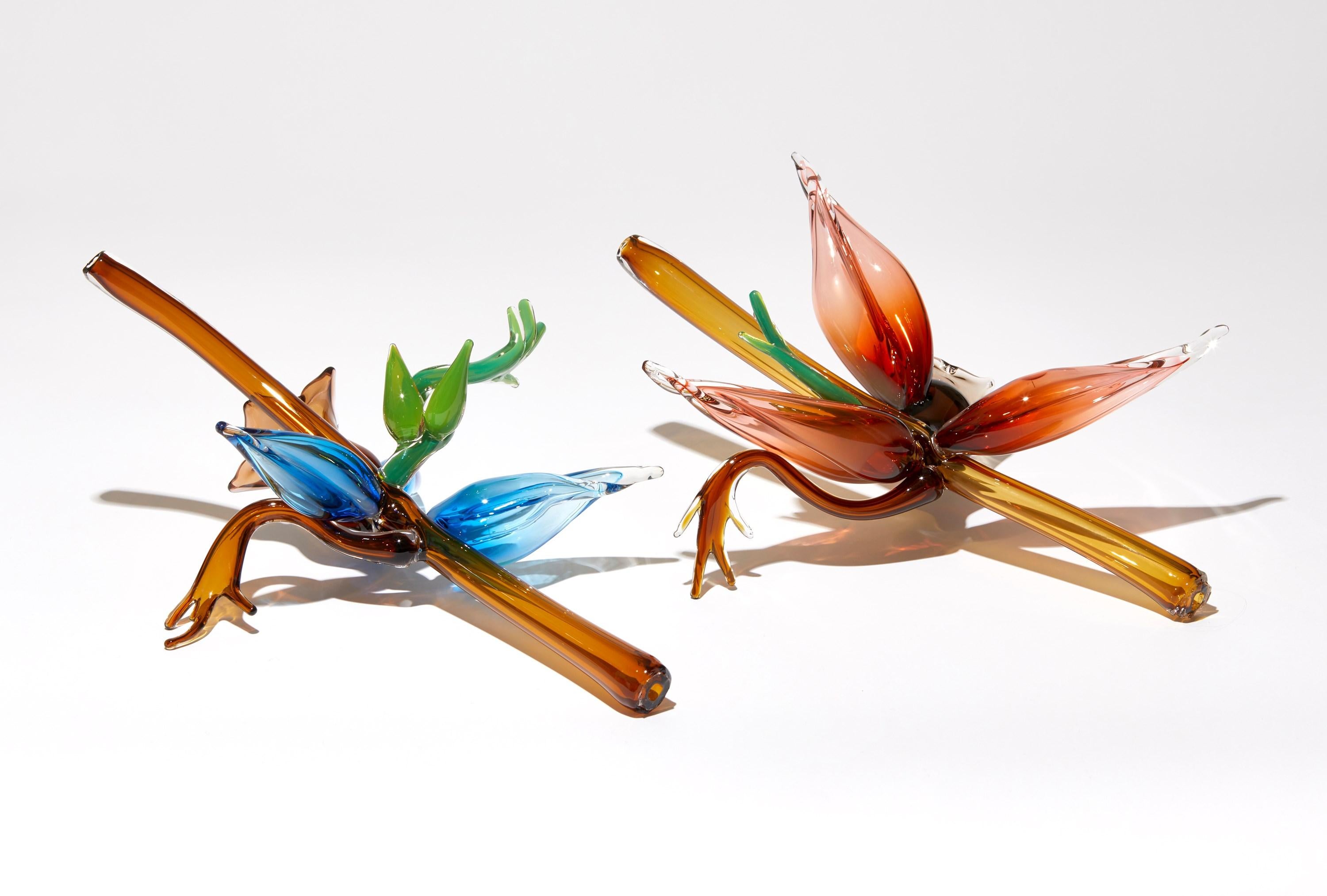 Fitchia Manga, botanical & floral handmade glass sculpture by Michèle Oberdieck 7