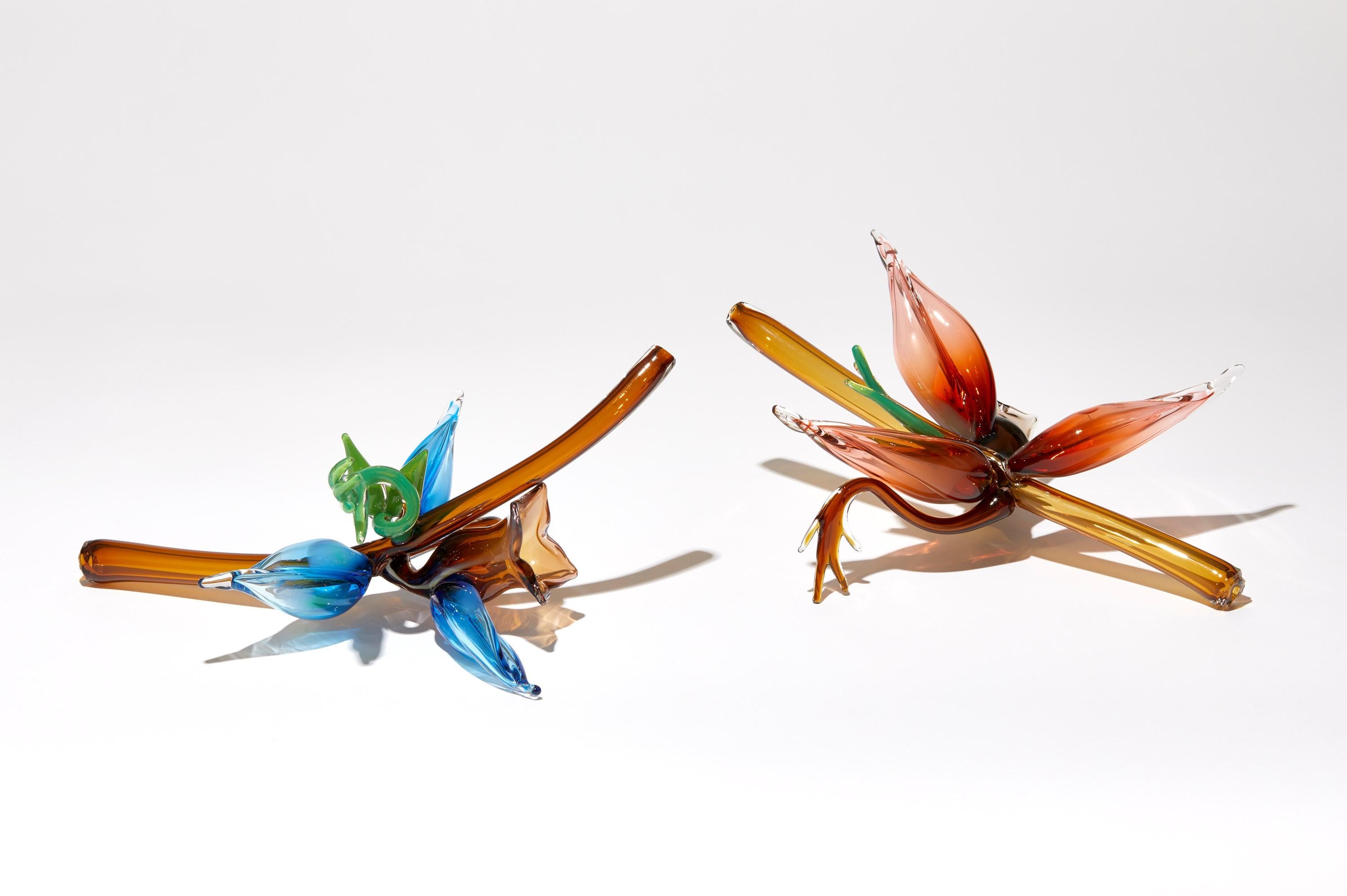 Fitchia Manga, botanical & floral handmade glass sculpture by Michèle Oberdieck 8