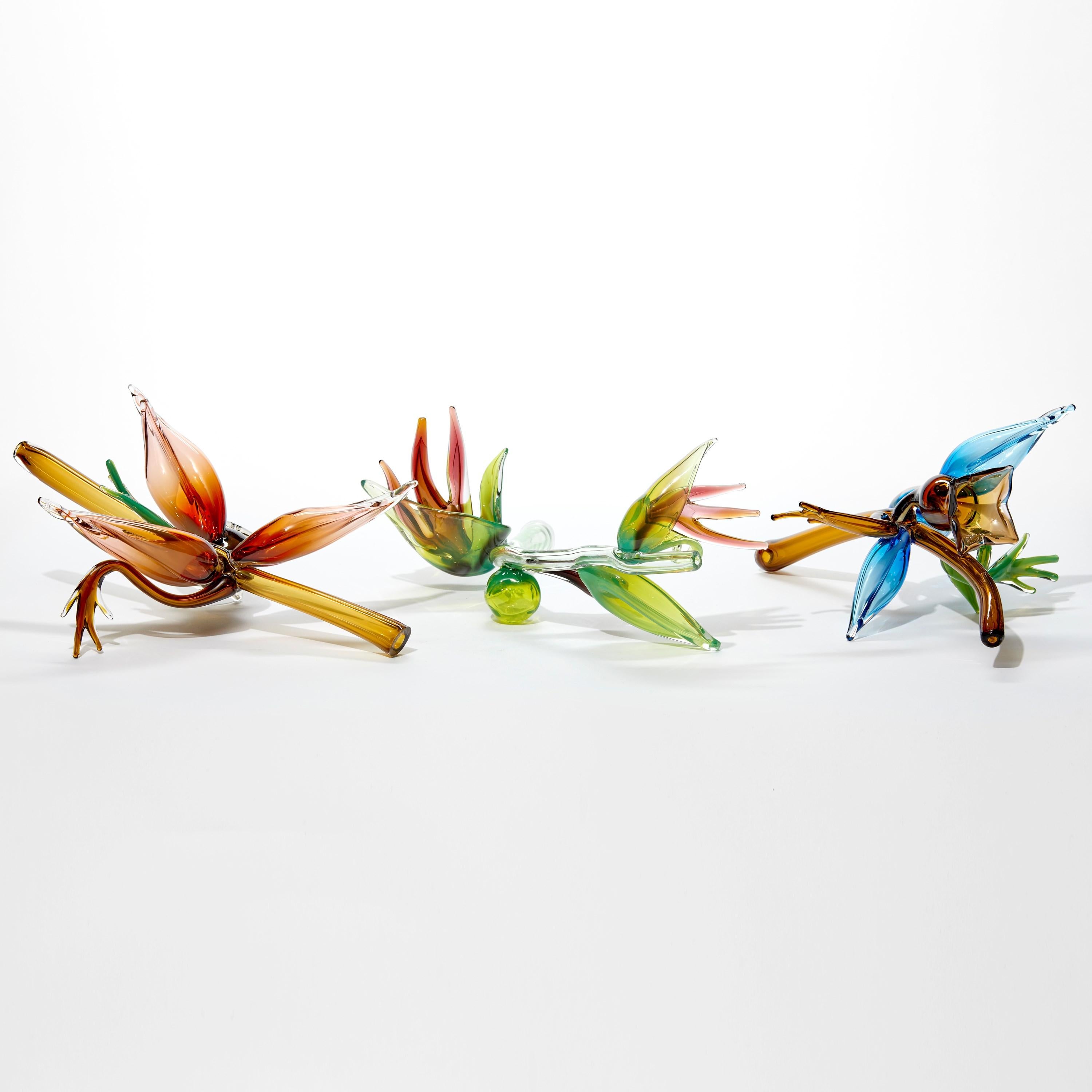 Fitchia Manga, botanical & floral handmade glass sculpture by Michèle Oberdieck 9