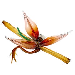 Fitchia Manga, botanical & floral handmade glass sculpture by Michèle Oberdieck