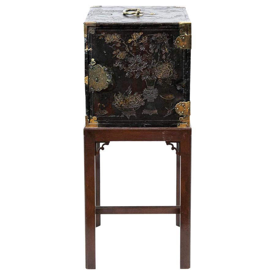 Fitted Chinoiserie Chest on Stand