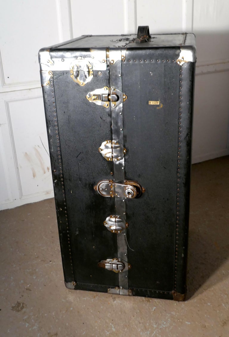 Fitted Steamer Trunk or Cabin Wardrobe, by Excelsior, USA For Sale at 1stdibs