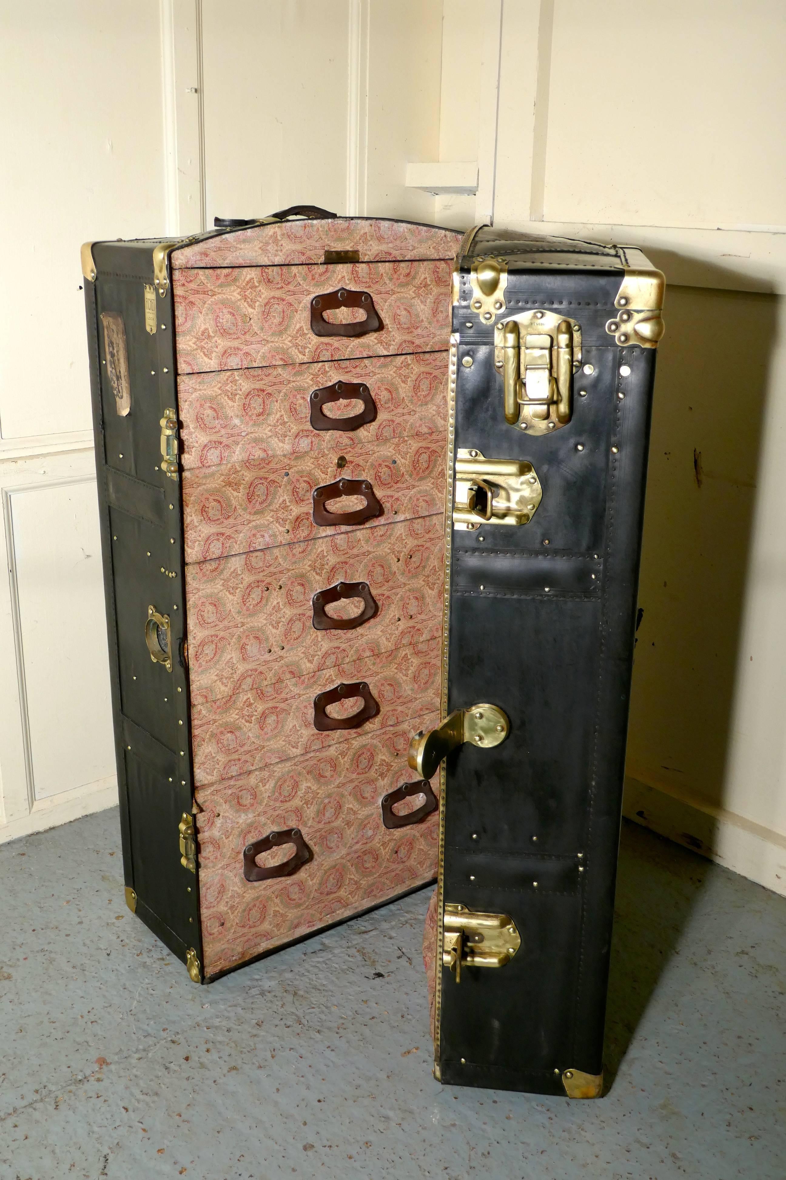 wardrobe steamer trunk