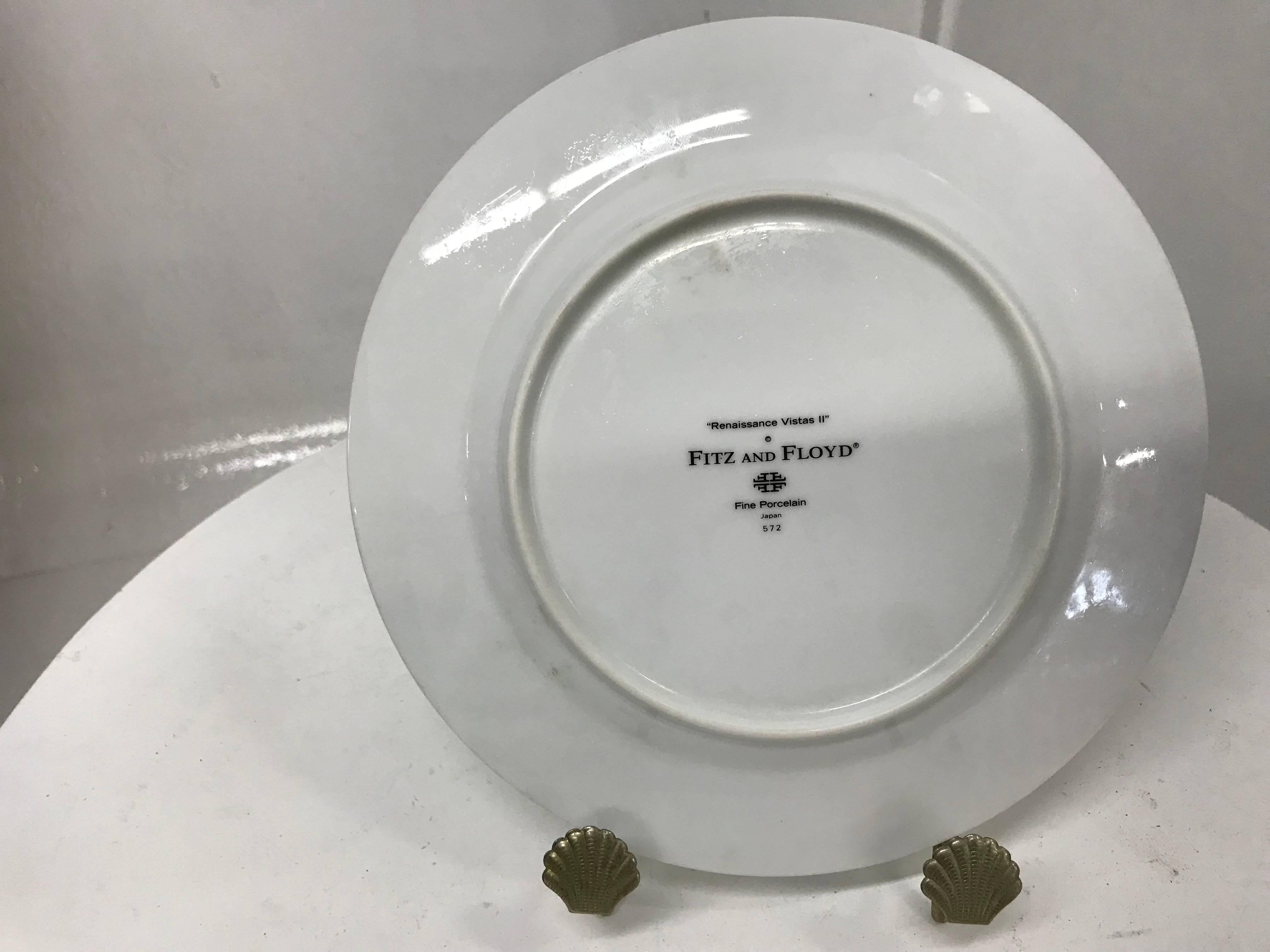 Renaissance Revival Fitz & Floyd Porcelain Plate