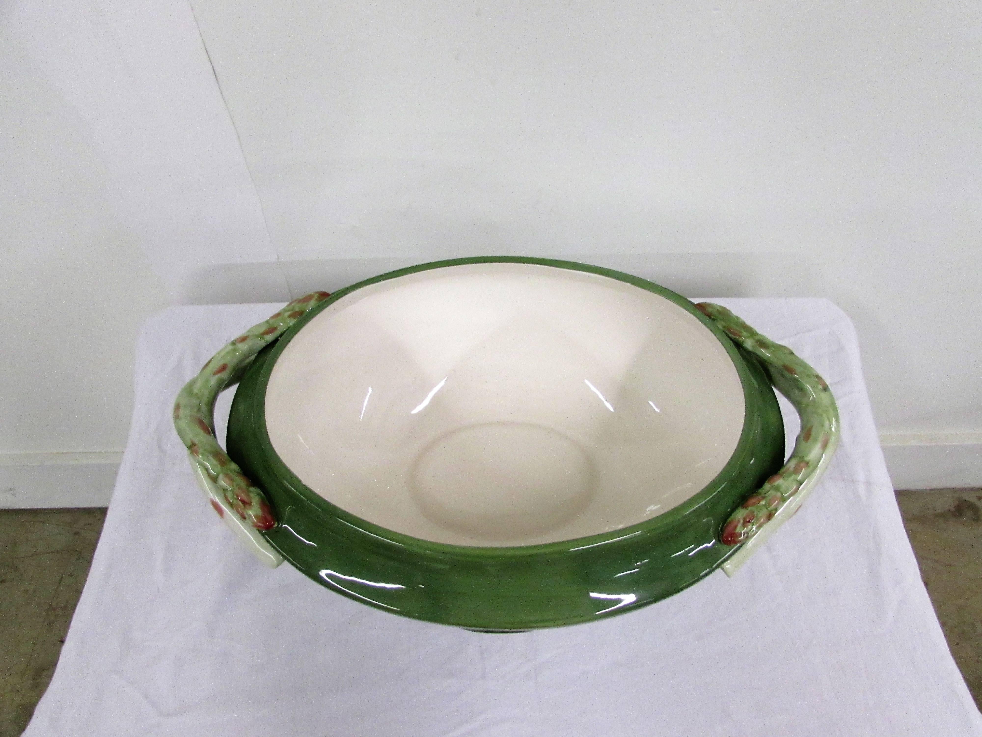 Fitz and Floyd 1960s Giardino Faience Tureen For Sale 4