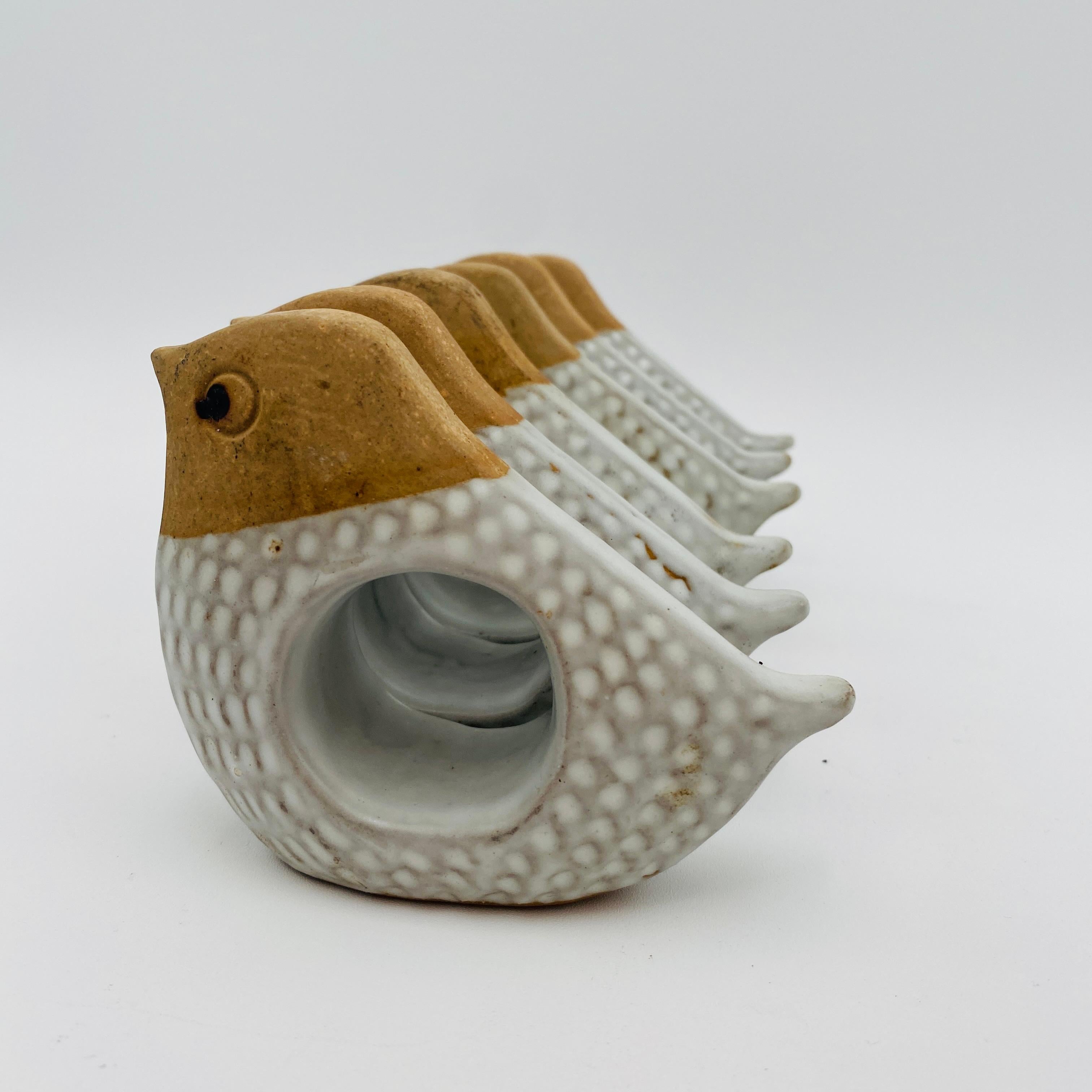 Porte-serviettes oiseaux en céramique Fitz and Floyd, Japon, 1970 en vente 7