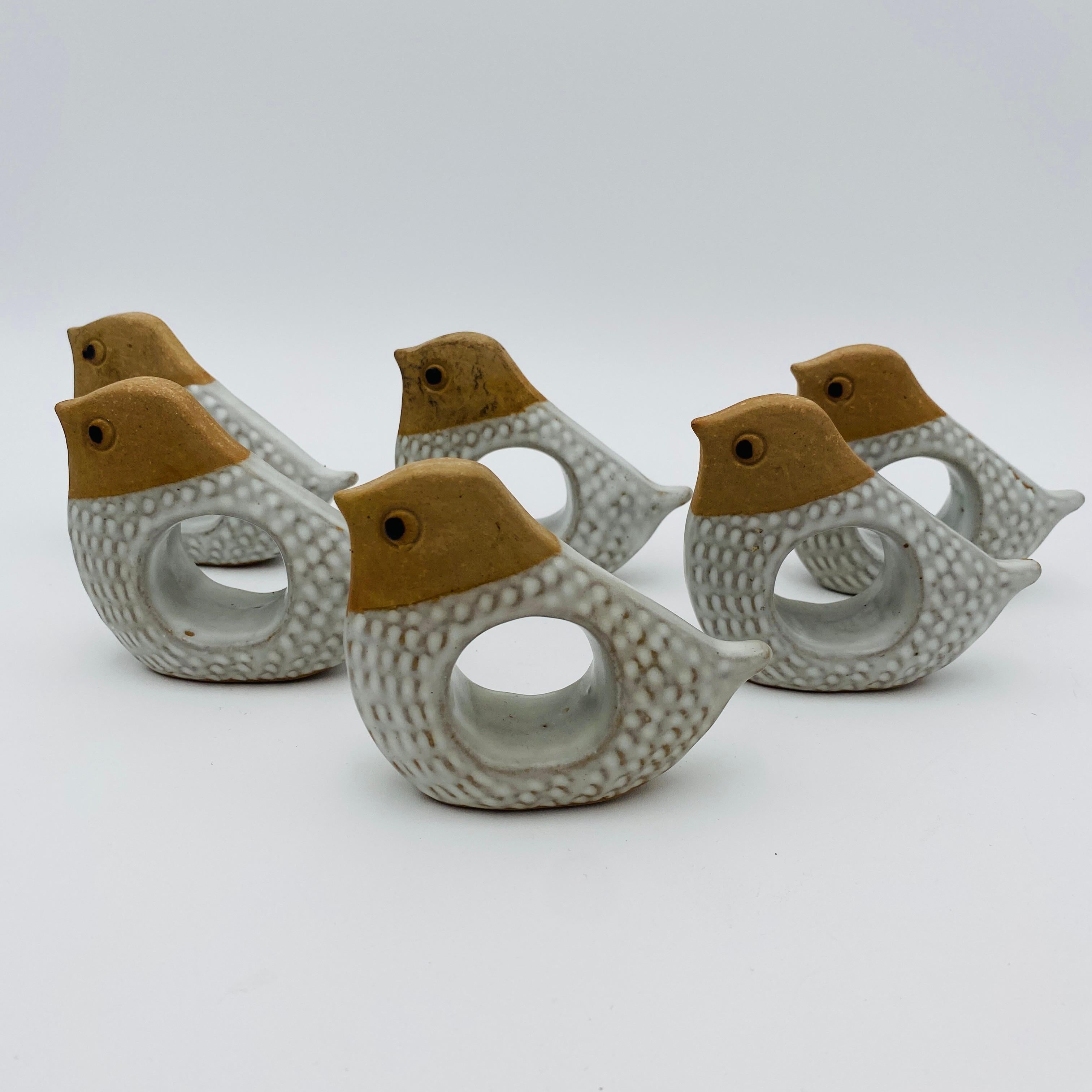 Mid-Century Modern Porte-serviettes oiseaux en céramique Fitz and Floyd, Japon, 1970 en vente