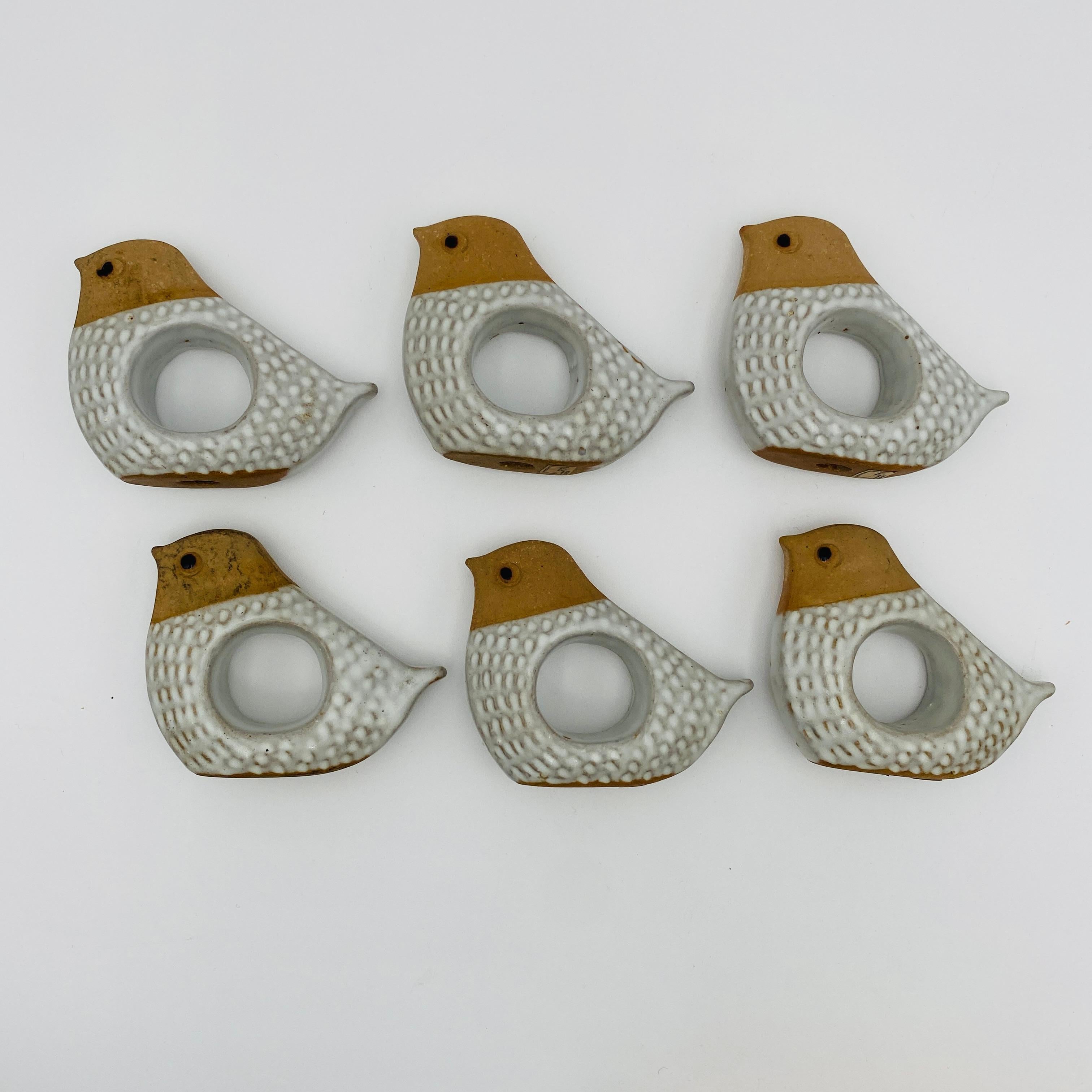 Japonais Porte-serviettes oiseaux en céramique Fitz and Floyd, Japon, 1970 en vente