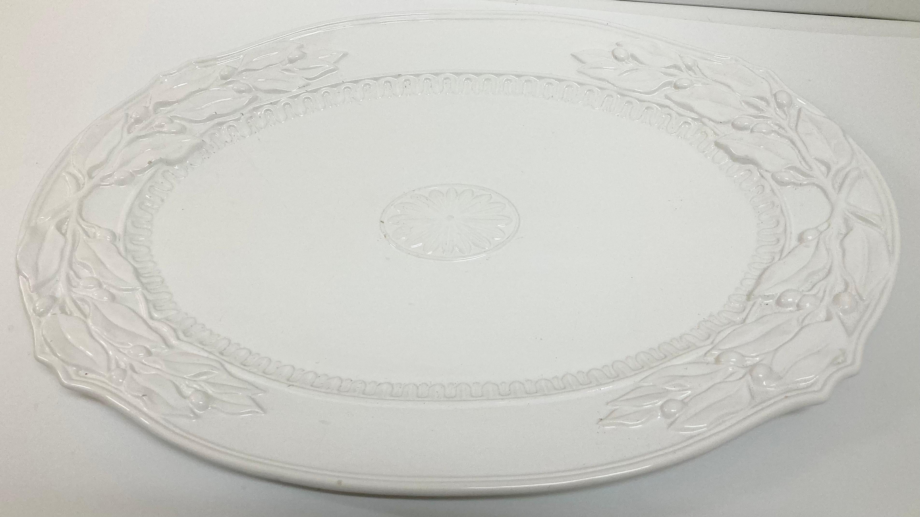 Fitz and Floyd chateau blanc serving platter. Add some classic French style to your entertaining. Lovely details on this oversized platter. We have a second listing, collect both.