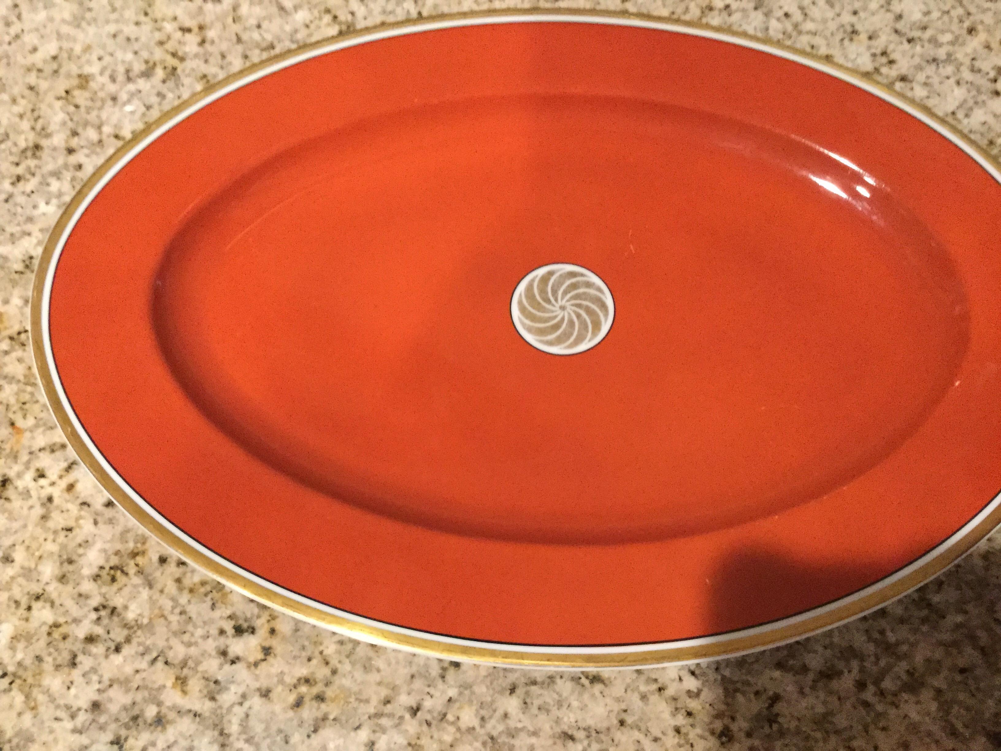 Japanese Fitz and Floyd Medaillon d’Or Serving Platter and Large Bowl, 1979 For Sale