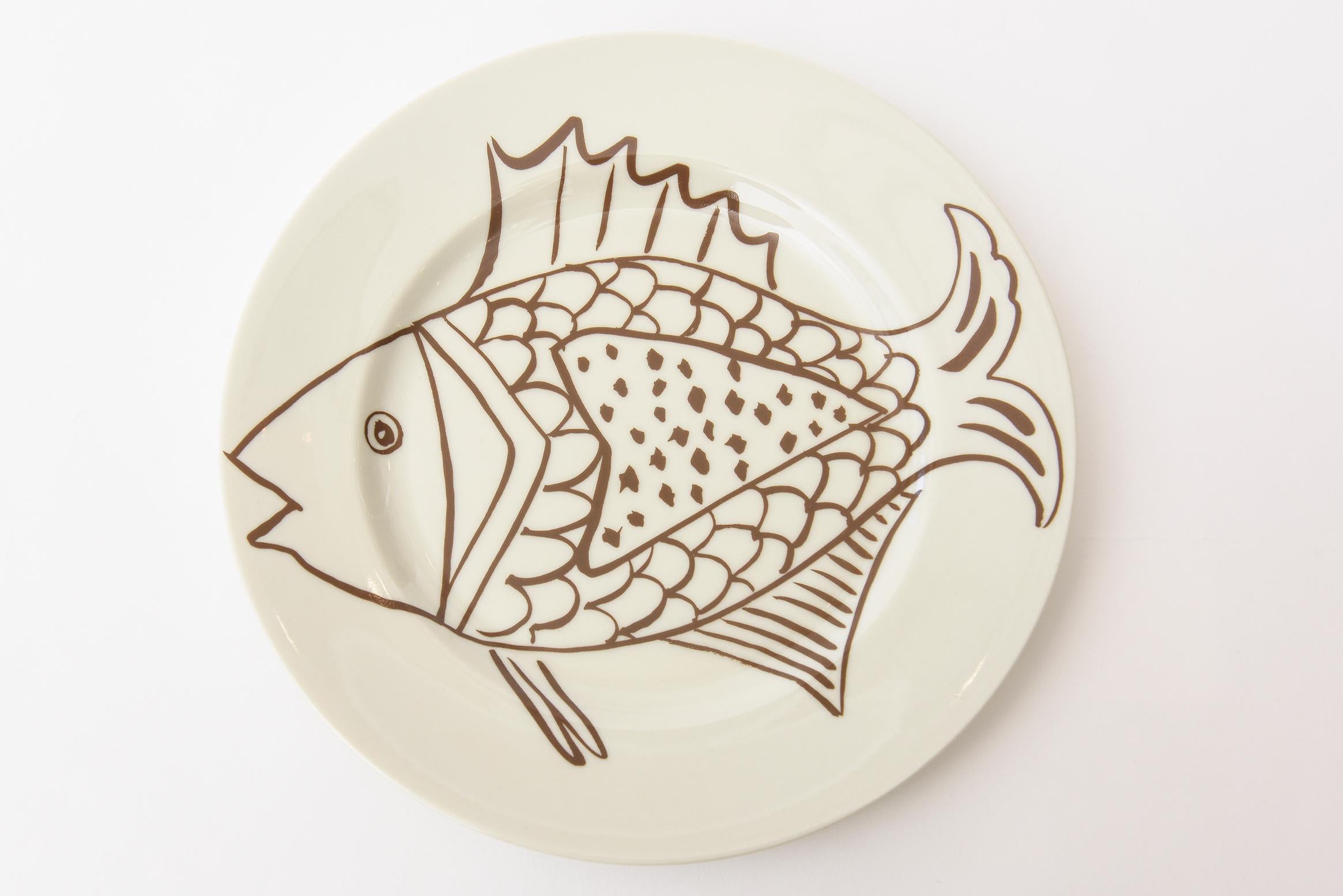 fitz and floyd fish plate