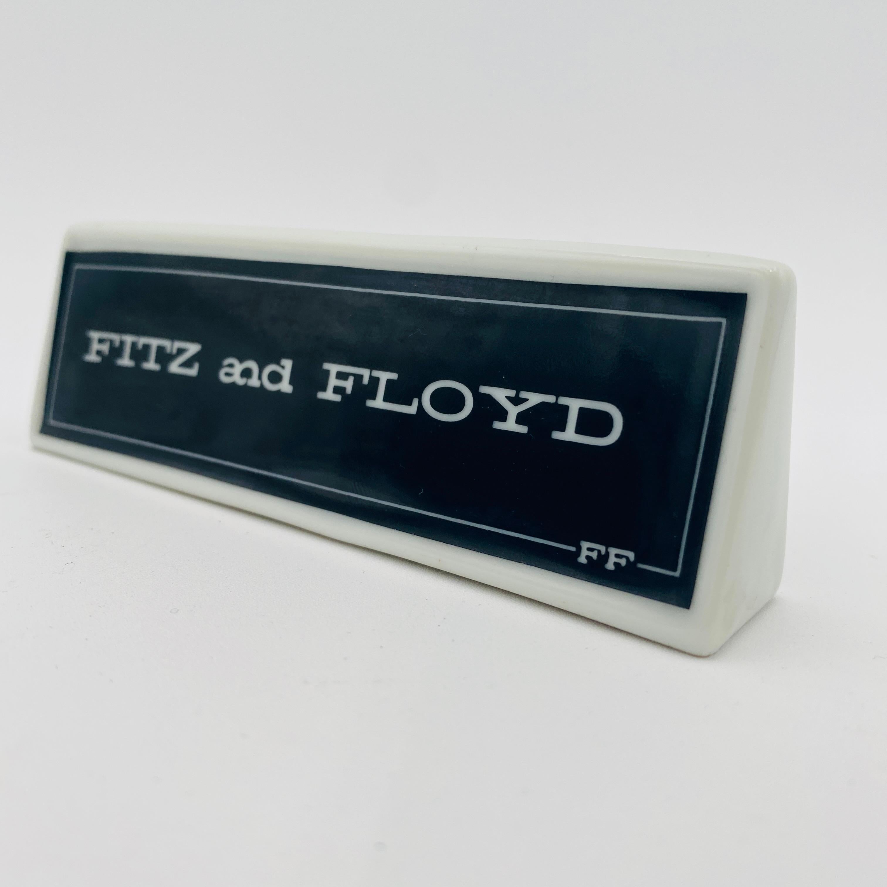 Mid-Century moderno Fitz and Floyd, espositore da scaffale in porcellana in vendita