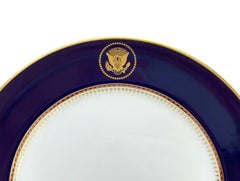 Fitz and Floyd Reagan White House Dinner Plate by Robert C. Floyd, 1983