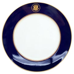 Fitz and Floyd Reagan White House Dinner Plate by Robert C. Floyd, 1983