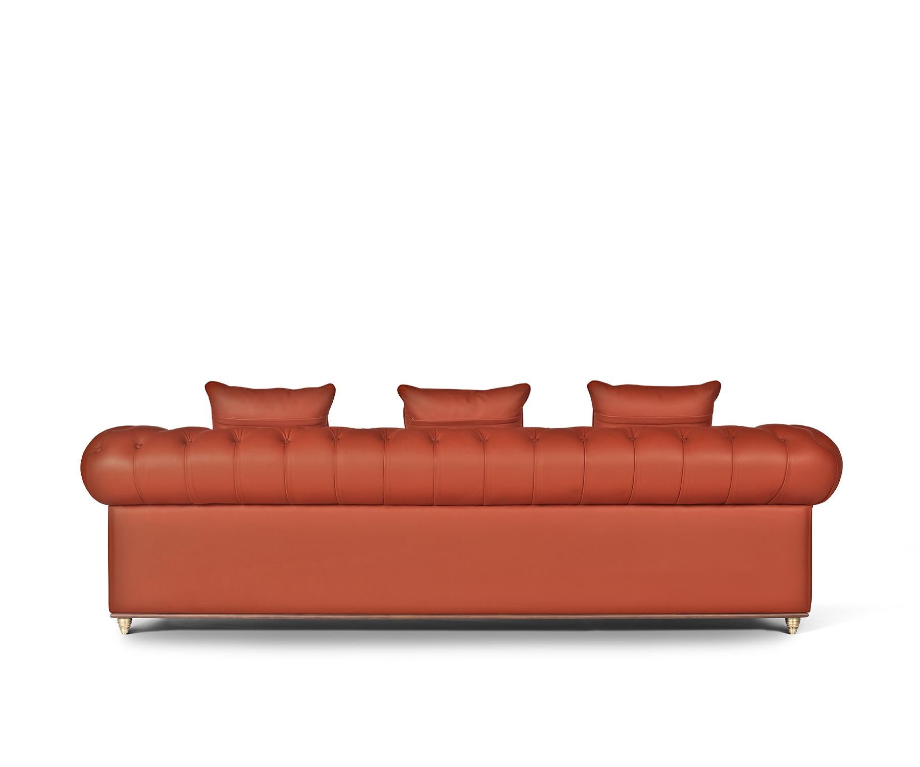 Fitz Chesterfield Sofa by Madheke (Bronziert) im Angebot