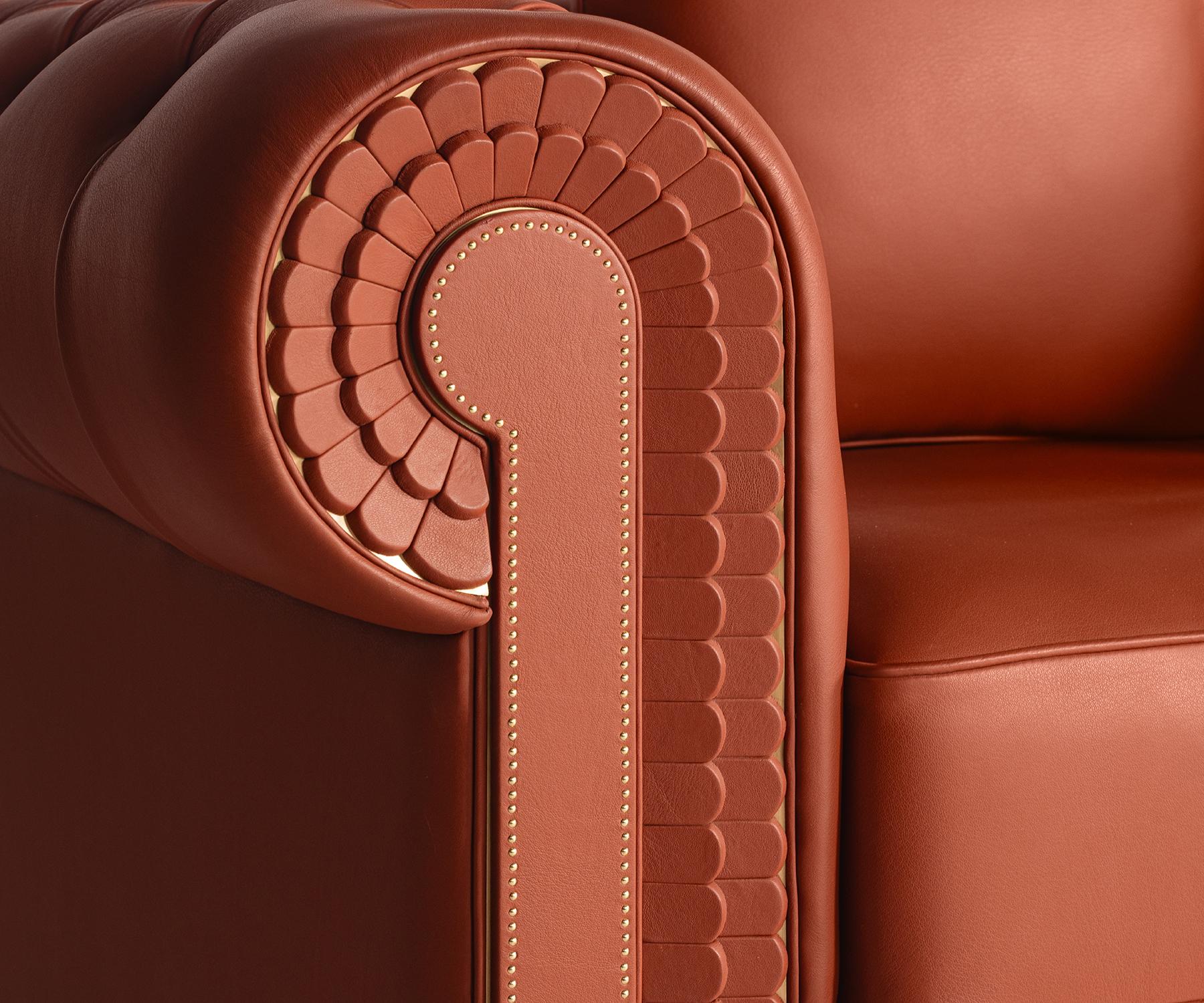 Fitz Chesterfield Sofa by Madheke (21. Jahrhundert und zeitgenössisch) im Angebot