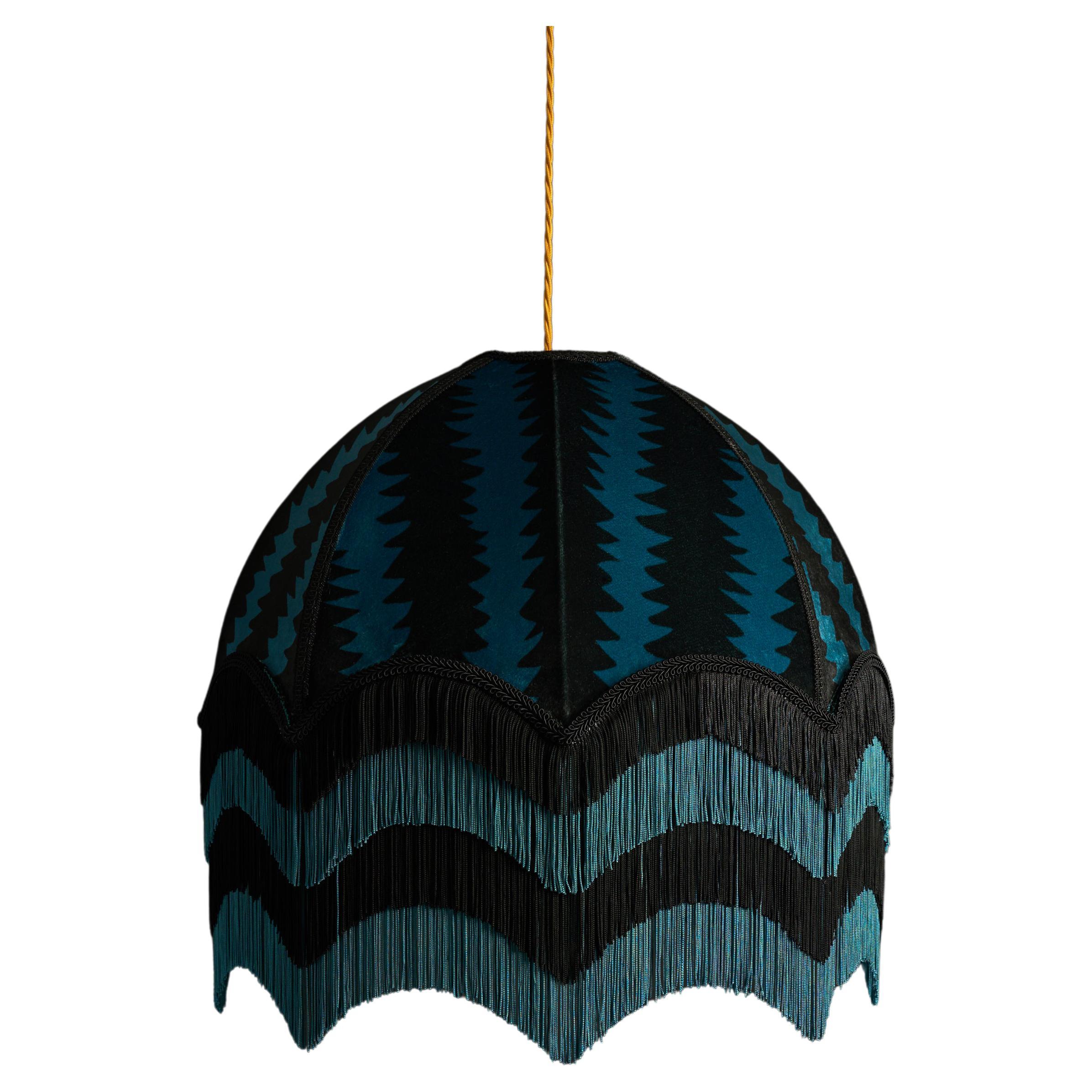 Fitz Lampshade with Fringing - Small (14") For Sale