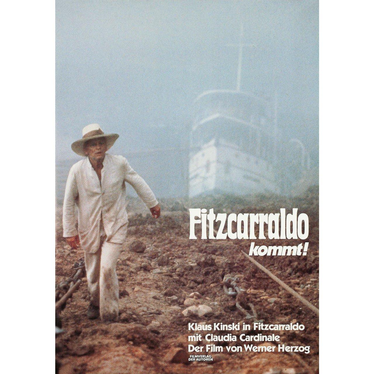 Original 1982 German A1 poster for the film Fitzcarraldo directed by Werner Herzog with Klaus Kinski / Claudia Cardinale / Jose Lewgoy / Miguel Angel Fuentes. Very Good-Fine condition, rolled. Please note: the size is stated in inches and the actual