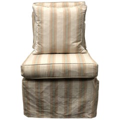 Fitzgerald Billy Baldwin Slipper Chair with Custom Skirt Cover