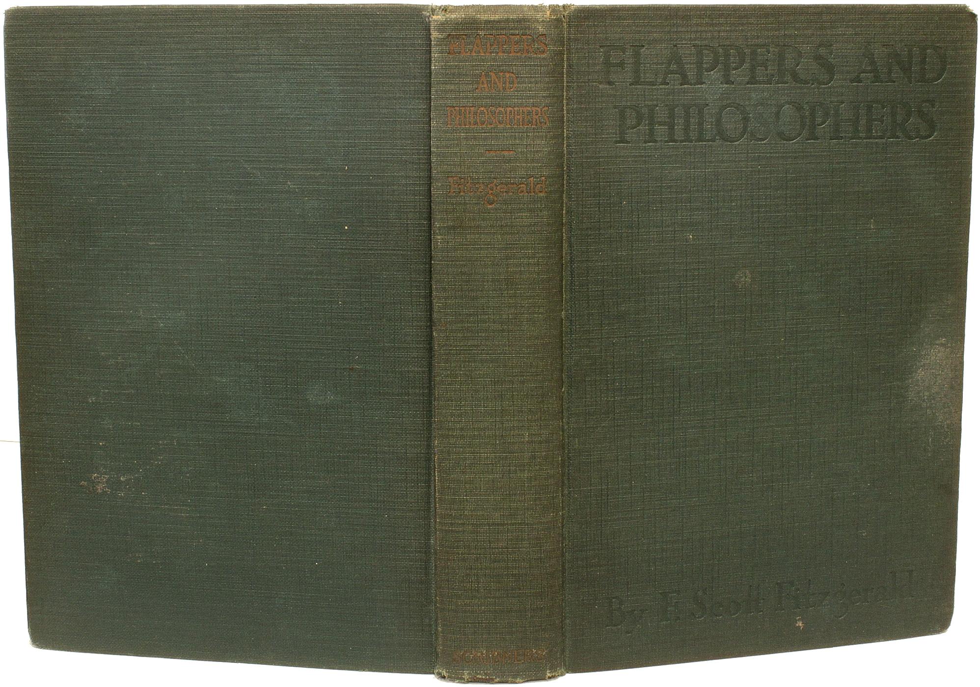 American FITZGERALD, F. Scott. Flappers And Philosophers. (FIRST EDITION - 1920)