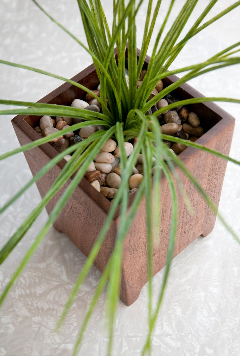 Fitzgerald Indoor Planter Walnut For Sale at 1stDibs