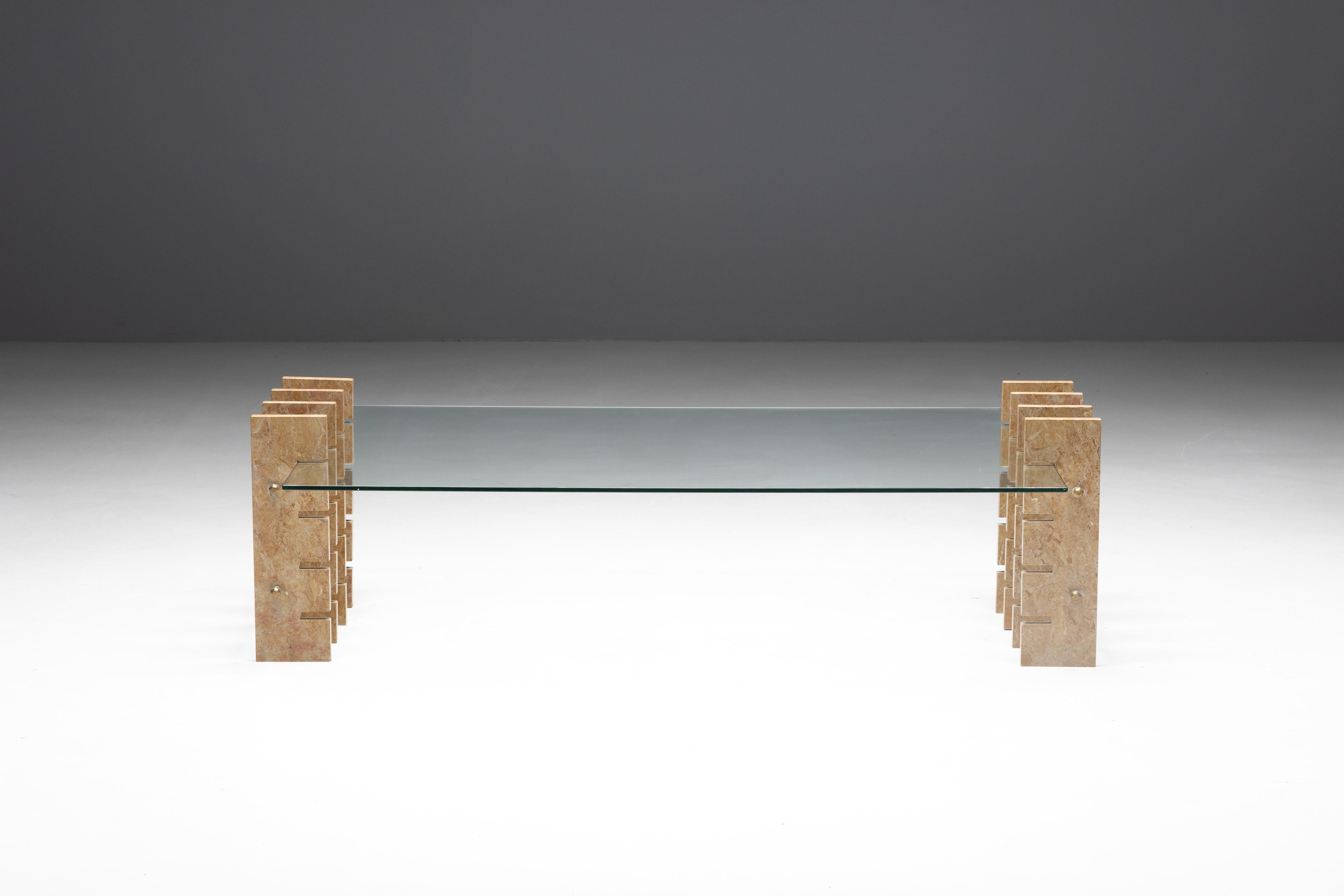 Fitzroy Marble Coffee Table by Gianfranco Ferré Home, Italy, 2010s In Excellent Condition For Sale In Antwerp, BE