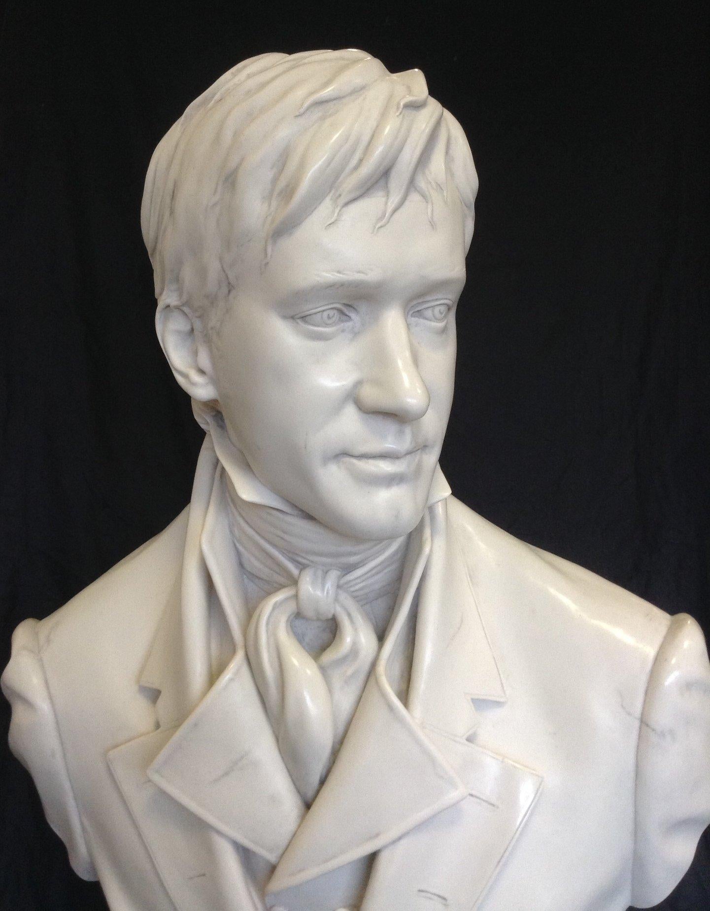 mr darcy marble bust