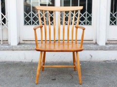 Cinq fauteuils suédois en hêtre et bois courbé des années 1950 par Bengt Akerblom pour Akerblom
