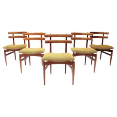 Five 1960s Danish Model 30 Dining Chairs by Poul Hundevad