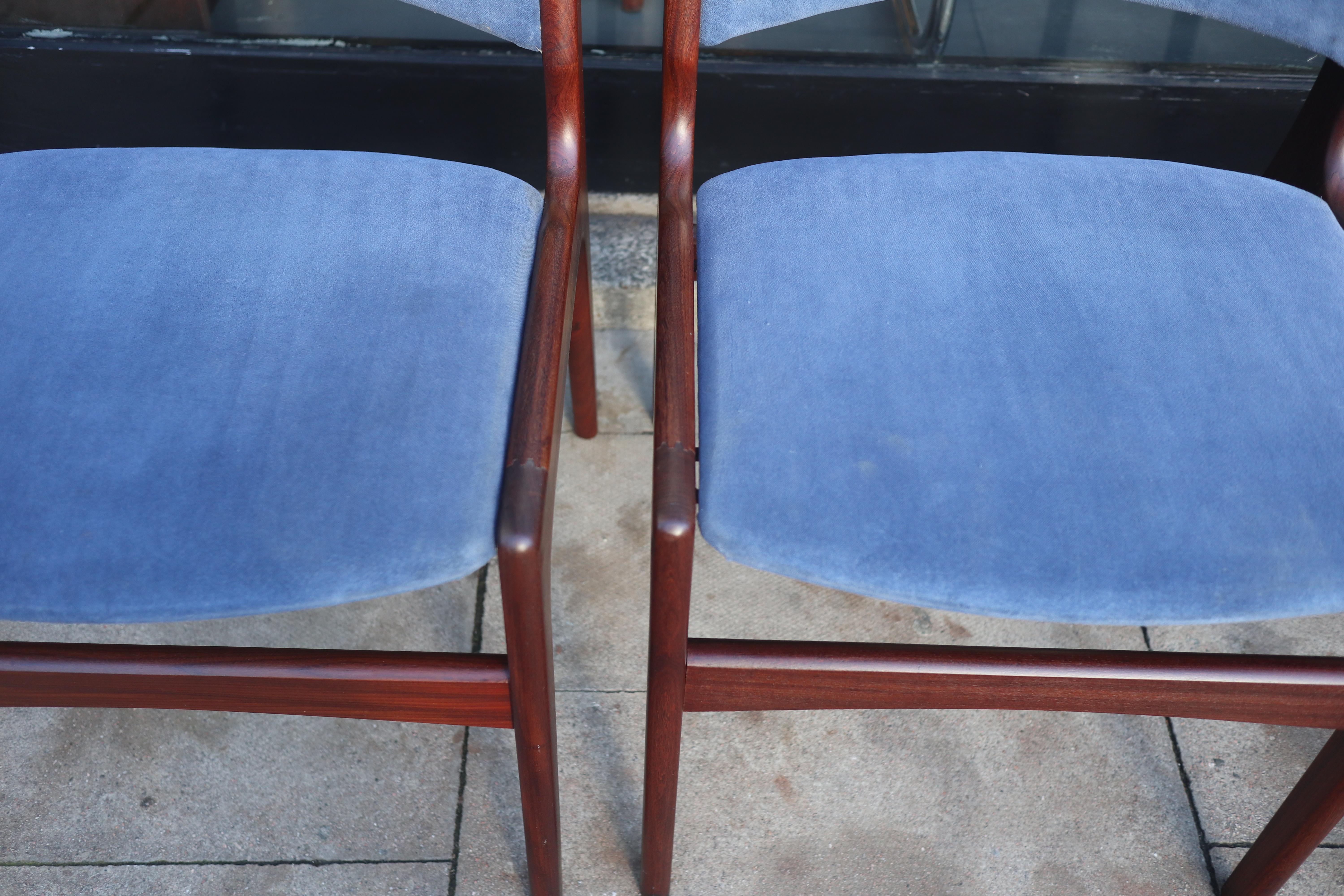 Cinq chaises de salle à manger danoises Erik Buch « Modèle 89 » des années 1960  en vente 10