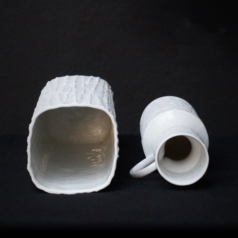 Five 1960s German Relief Vases AK Kaiser, Thomas Germany and Royal