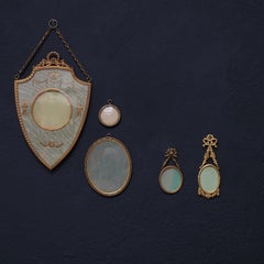 Five 19th Century French Bronze Ormolu Gilt Belle Époque Hanging Picture Frames