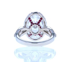 Five '5' Carat Custom Oval Diamond Engagement Ring in Platinum