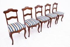 Five antique chairs, Northern Europe, around 1890.
