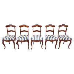 Five Antique chairs, Northern Europe, around 1890.