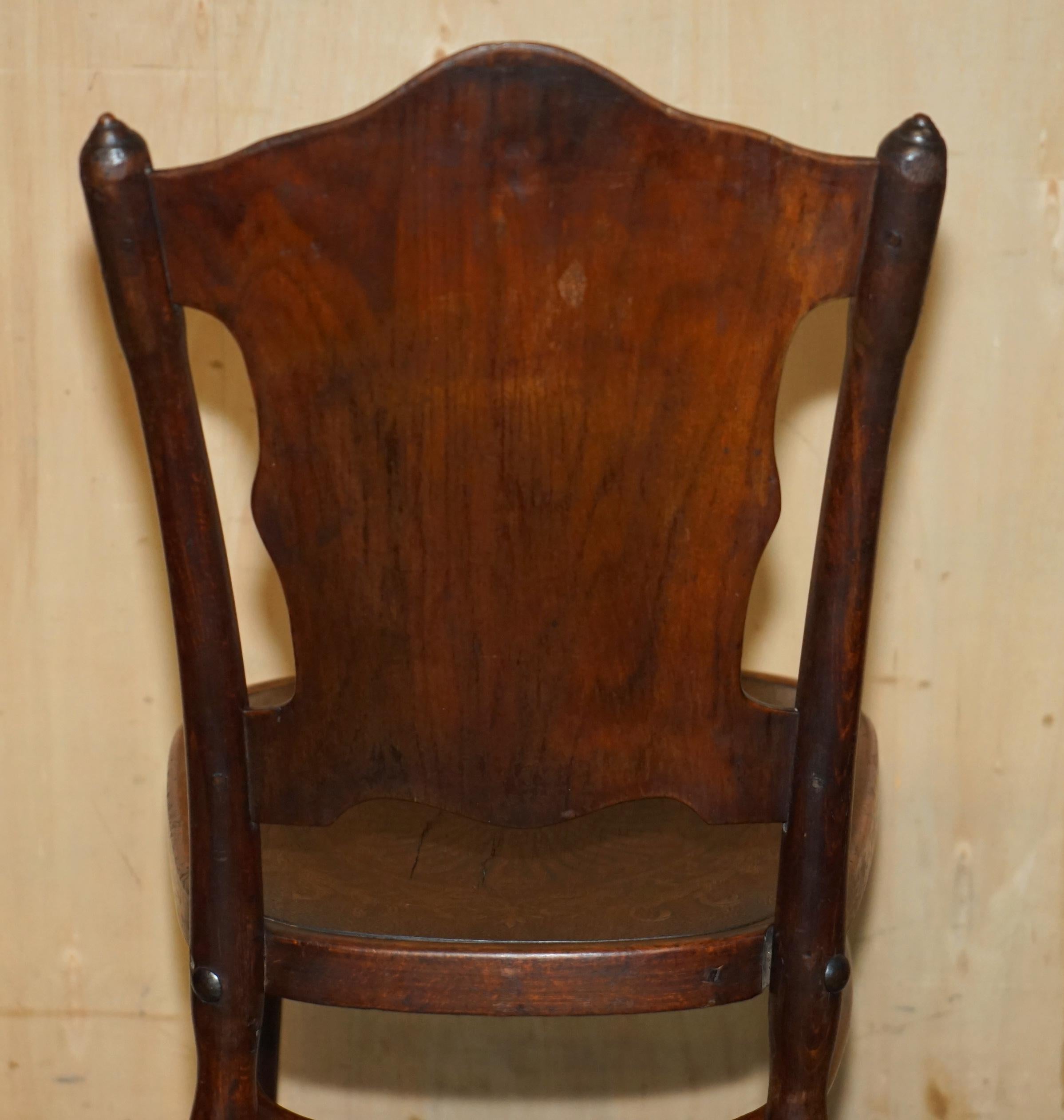 FiVE ANTIQUE JACOB & JOESEF KOHN CIRCA 1850 THONET BENTWOOD CHERUB DINING CHAIRS in vendita 7