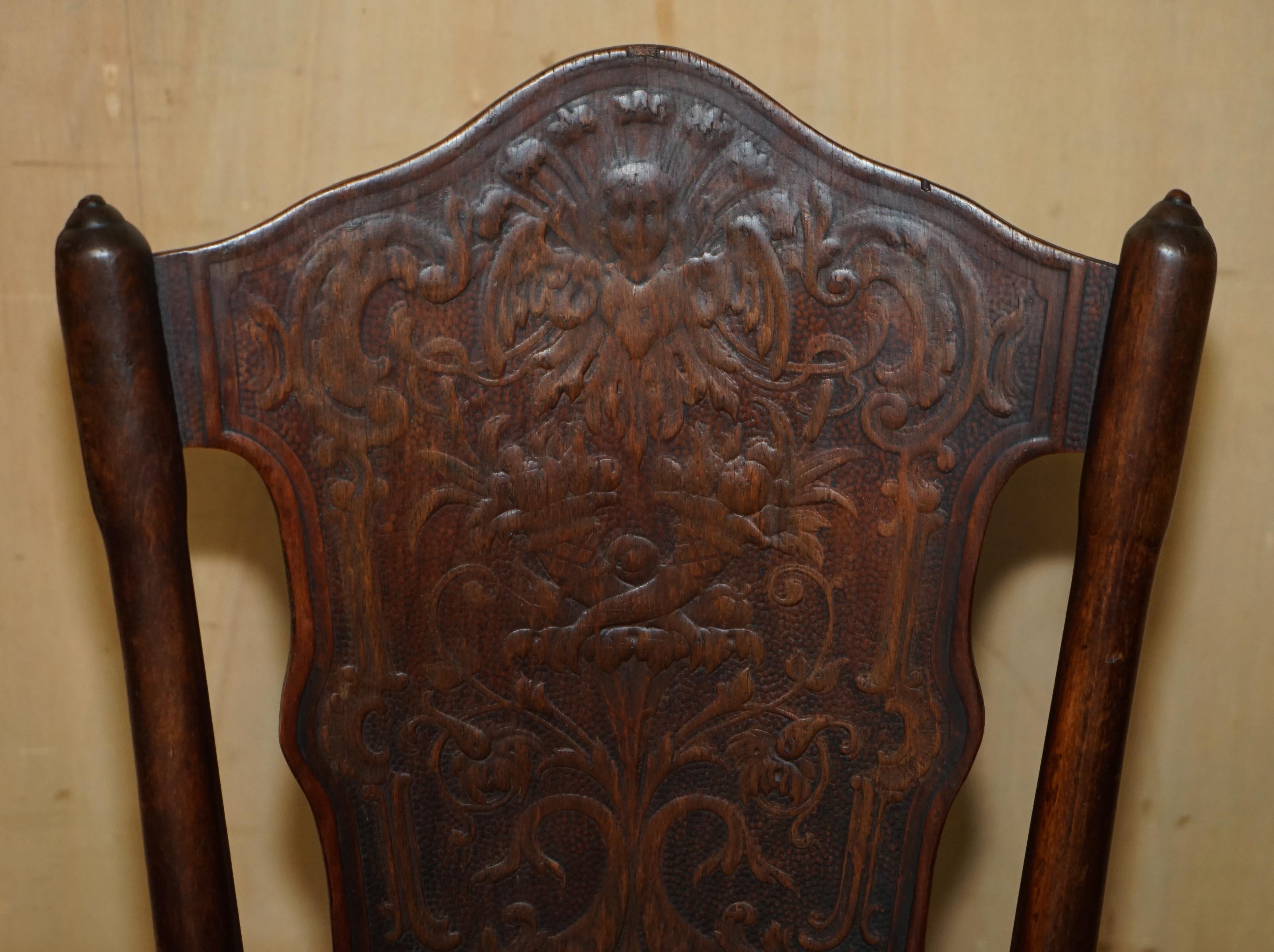 FiVE ANTIQUE JACOB & JOESEF KOHN CIRCA 1850 THONET BENTWOOD CHERUB DINING CHAIRS In condizioni buone in vendita a West Sussex, Pulborough